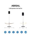 ABISAL* COLGANTE LED 1L 12W CCT 2700-5700K